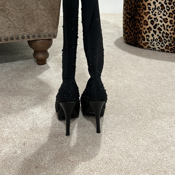 Black with cristals boots - Picture 3 of 7
